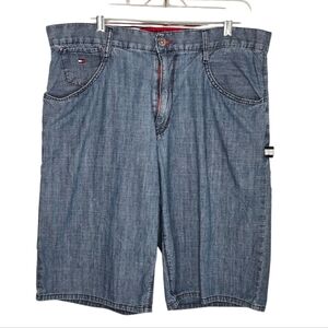 Y2k Vintage Men's Tommy Hilfiger Jean Shorts Denim Shorts Sz 36 Streetwear